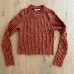 Cropped Madewell Sweater in Fall Color